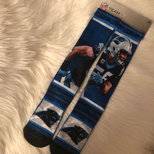 NWT Carolina Panthers Kuechly Socks NFL Panthers
